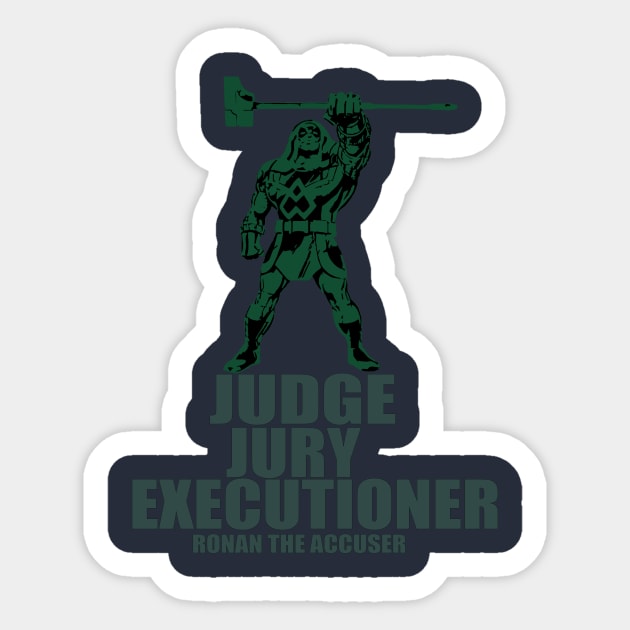 Ronan The Accuser Sticker by Notanewmember